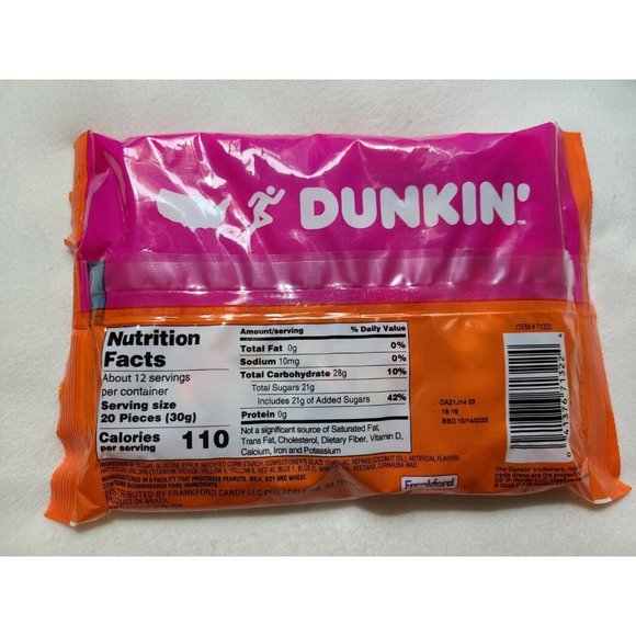 Dunkin Donuts Holiday New Dunkin Donuts 3oz Iced Coffee Jelly Beans